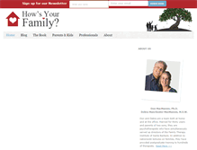 Tablet Screenshot of howsyourfamily.com